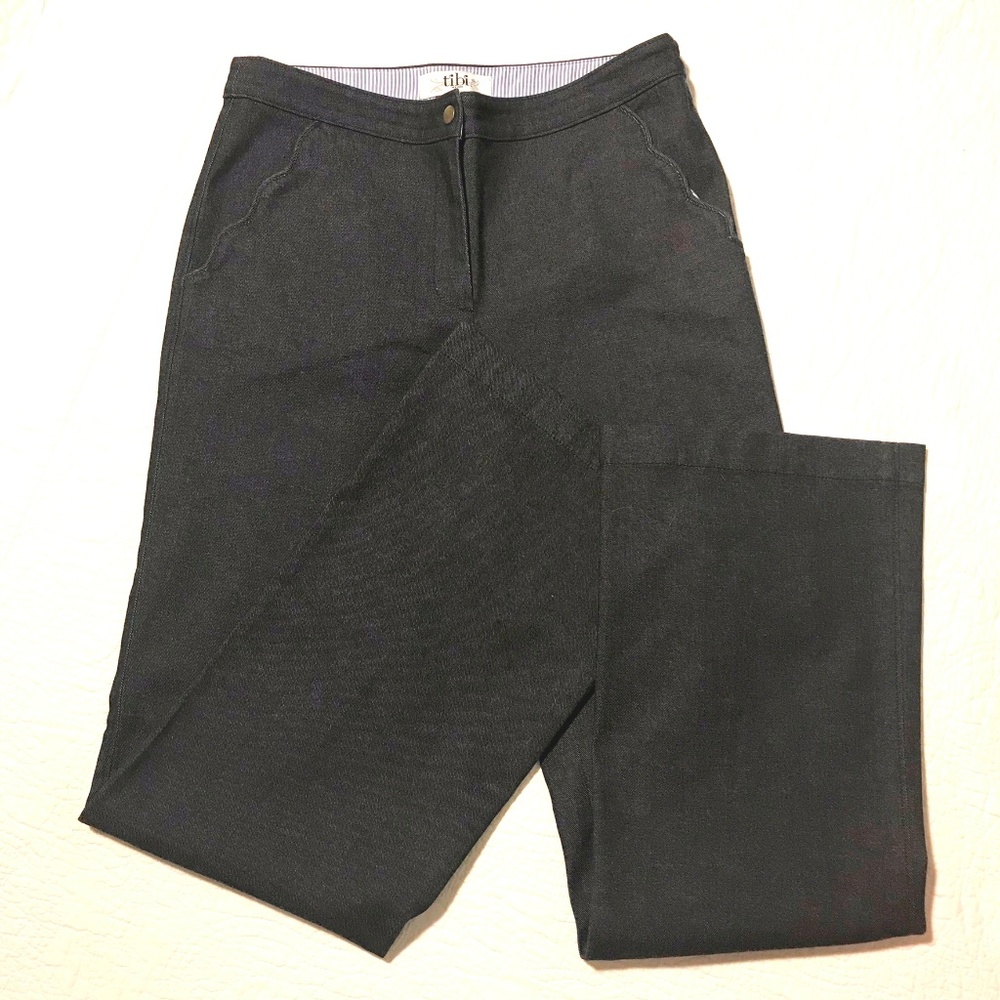 Tibi wide leg sailor jeans scallop pockets Size 6